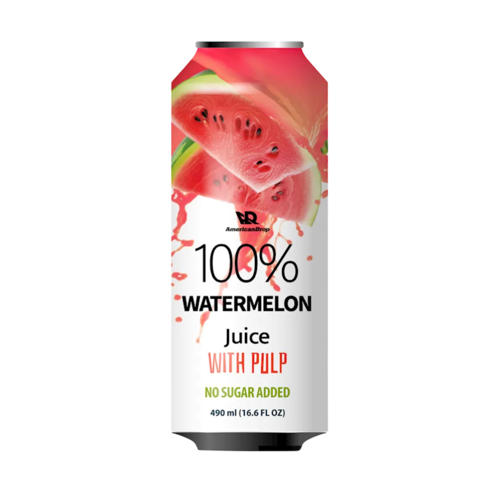 American Drop Watermelon 100% Juice With Pulp 490Ml