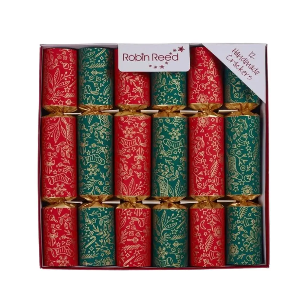 Robin Reed Red & Green Bon Bon Cracker 12Pk