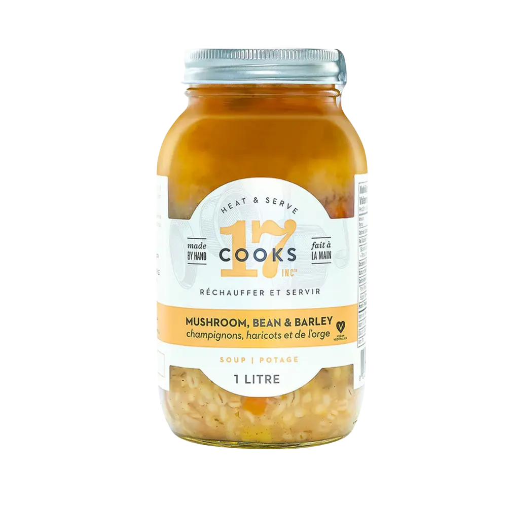 17 Cooks Inc Mushroom Bean And Barley  Soup  1Lt