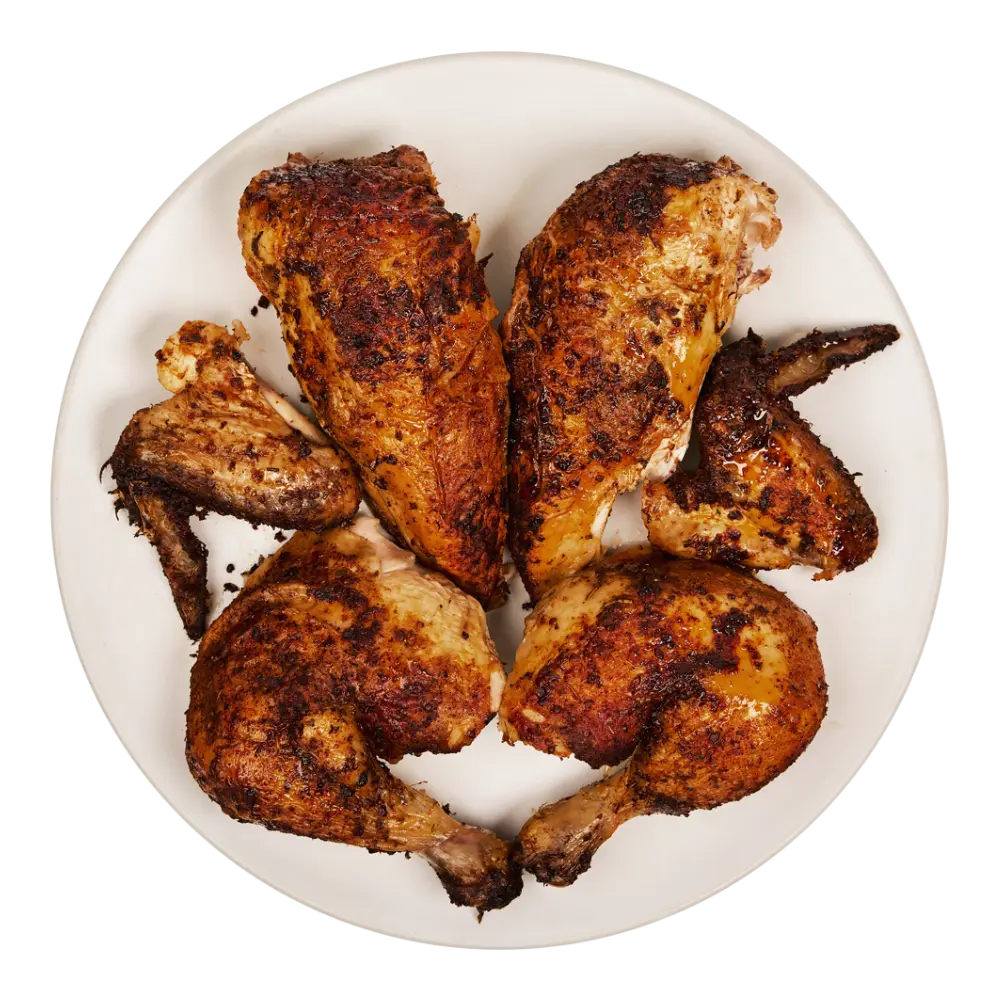 Dry Rubbed Roasted Chicken, Cut into 8s 1ea