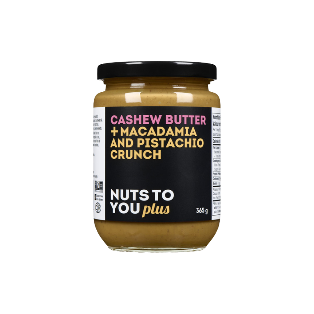 Nuts To You Cashew Butter Macadamia & Pistachio Crunch 365G