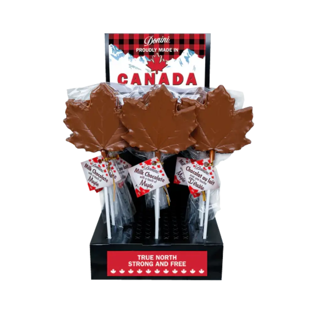 Donini Chocolate Maple Leaf Lolly 50G