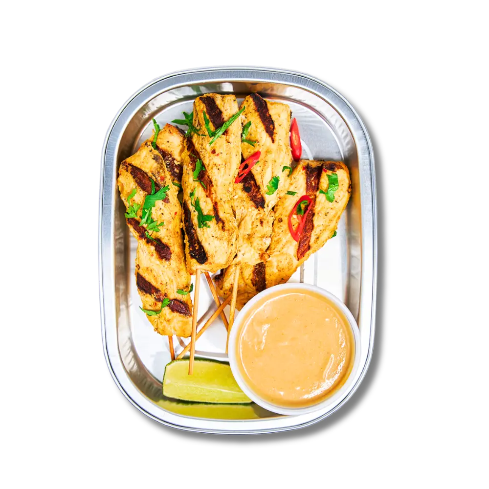 Coconut Lime Chicken Satays with Thai Dip 280G