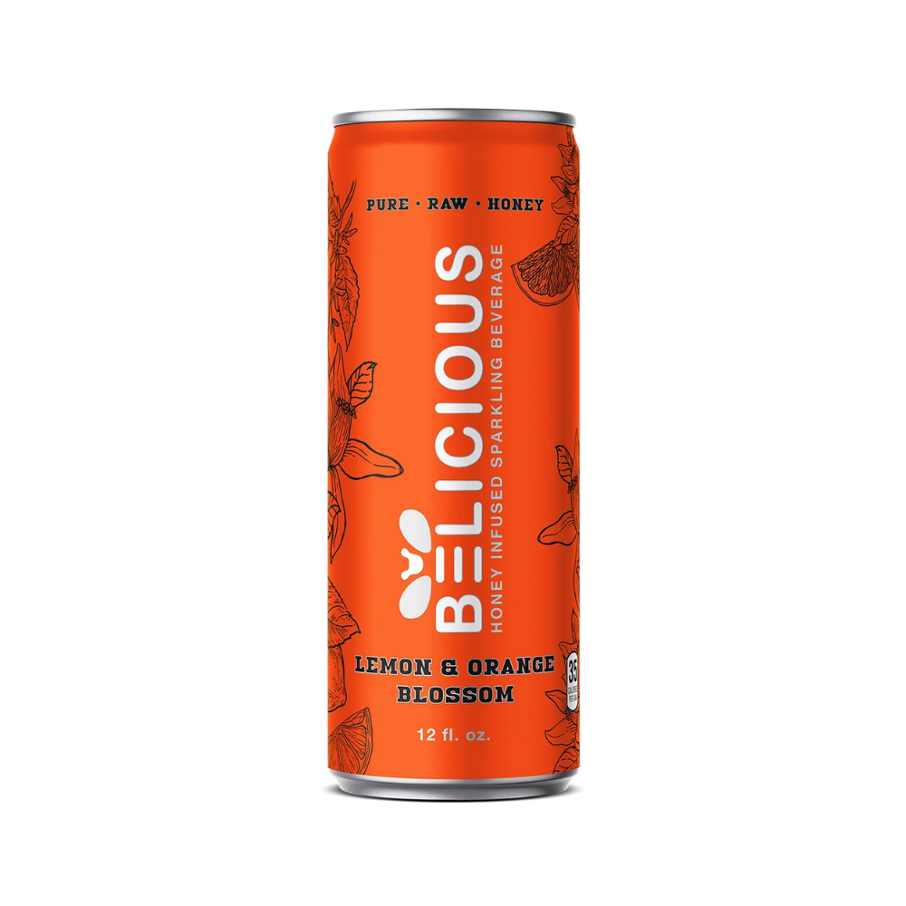 Belicious Lemon Orange Sparkling Beverage 355Ml