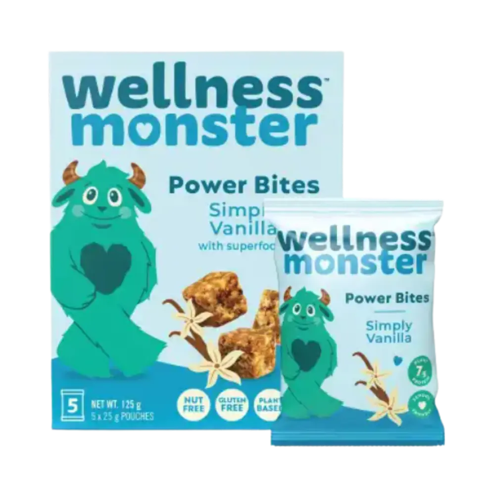 Wellness Monsters Simply Vanilla Power Bites 5Pk
