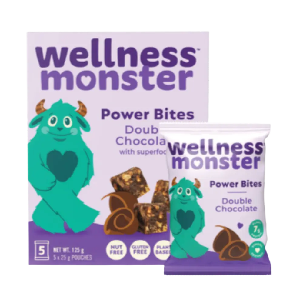 Wellness Monsters Double Chocolate Power Bites 5Pk