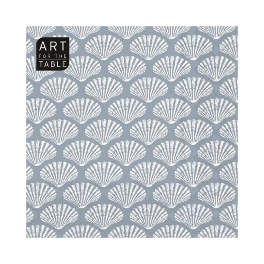Art For The Table Sea Shells 20Pc 13In Napkins 20Pc