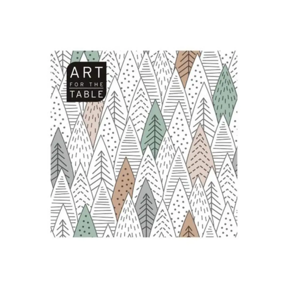 Art For The Table Trees 20Pc 13In Napkins 20Pc