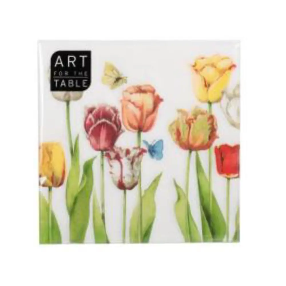Art For The Table Tulips 20Pc 13In Napkins 20Pc