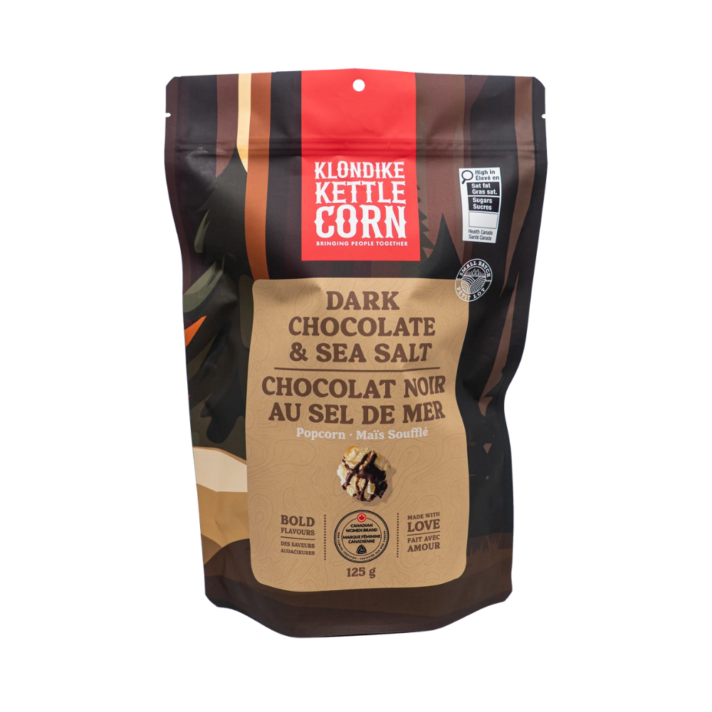 Klondike Dark Chocolate Sea Salt Popcorn 90G