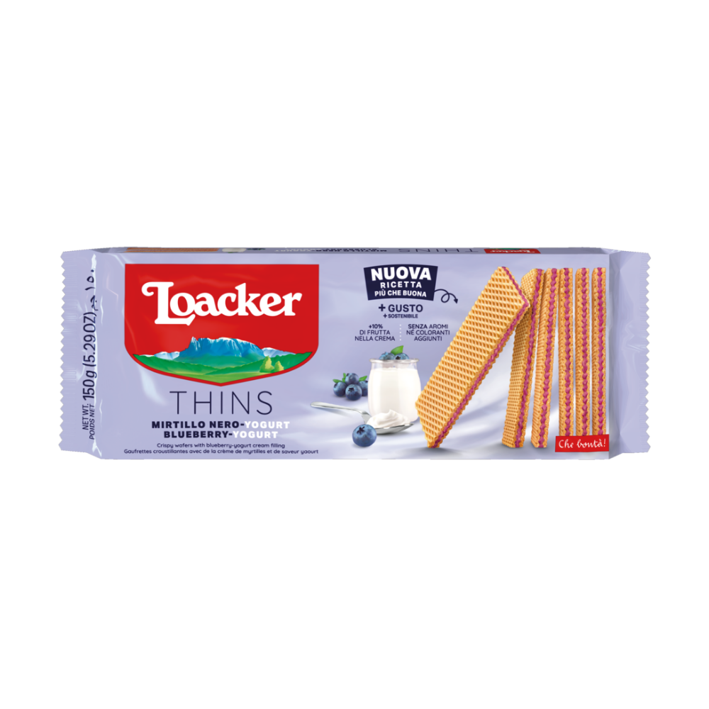Loacker Blueberry Yogurt Wafers 150G