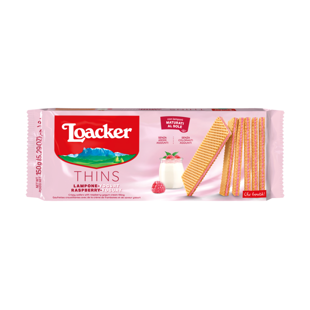 Loacker Raspberry Yogurt Wafers 150G