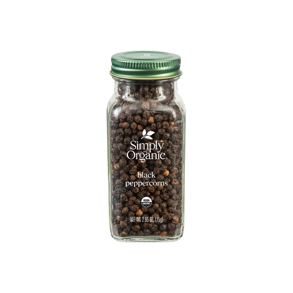Simply Organic Black Peppercorns 75G