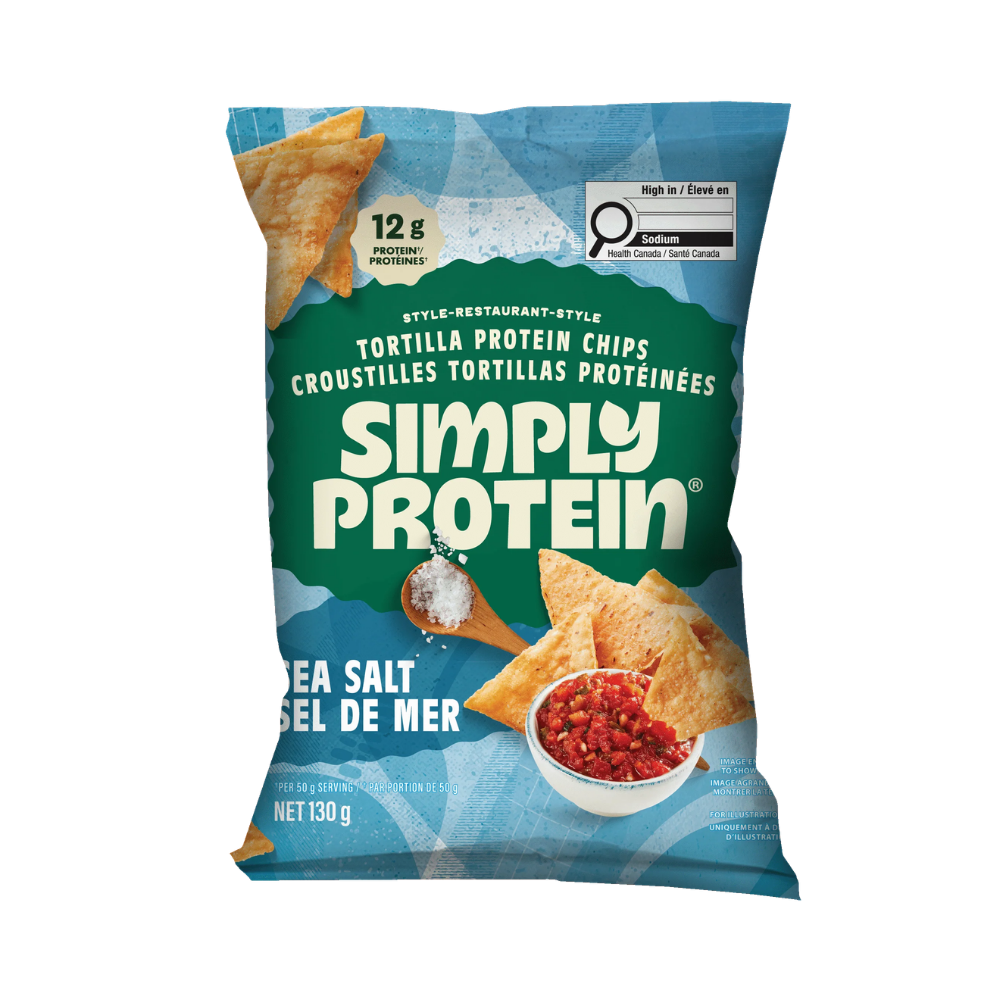 Simply Protein Sea Salt Tortilla Chips 130G