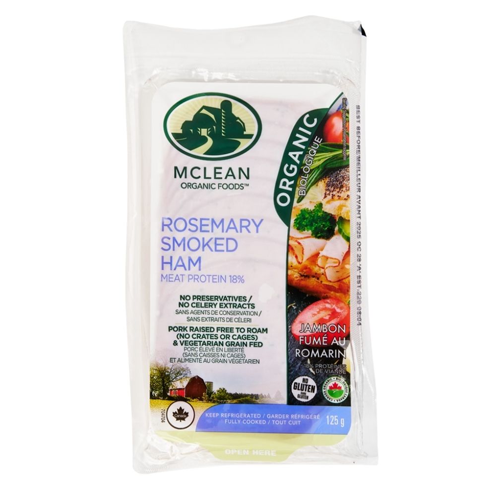 Mclean Organic Sliced Rosemary Ham 125G