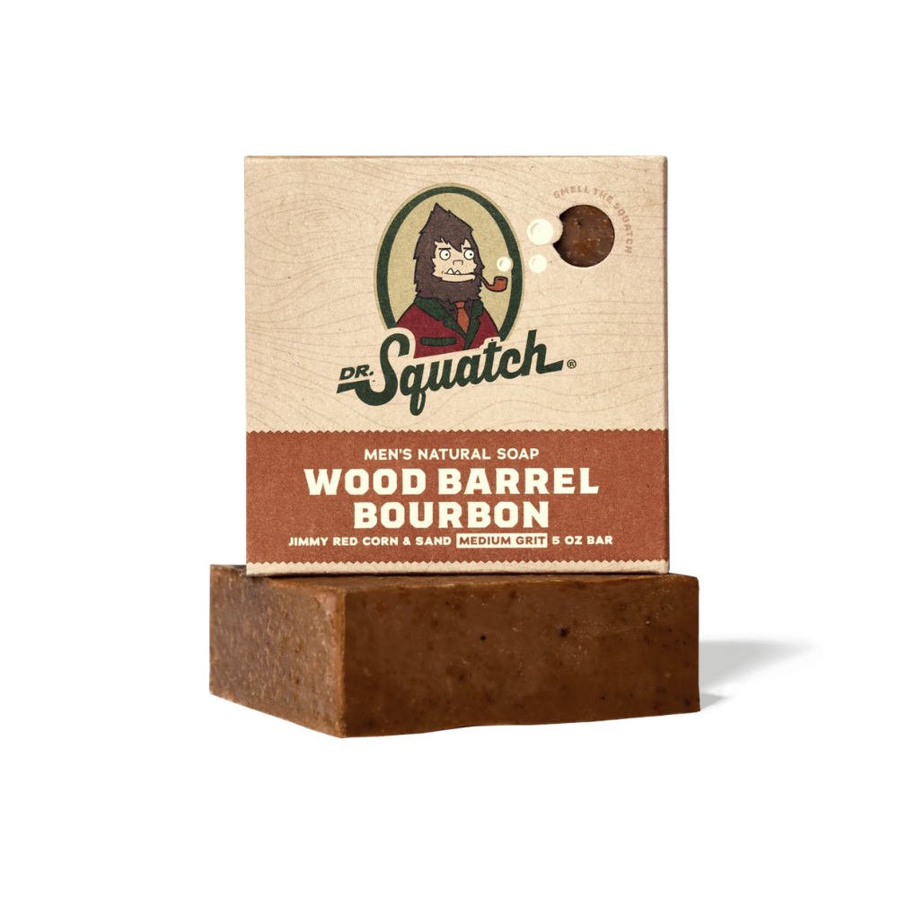 Dr Squatch Wood Barrel Bourbon Soap 141G