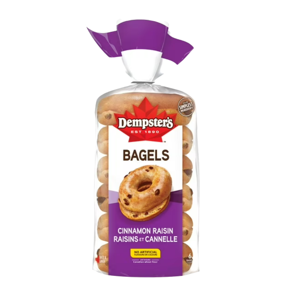 Dempster's Cinnamon Raisin Bagel 450g