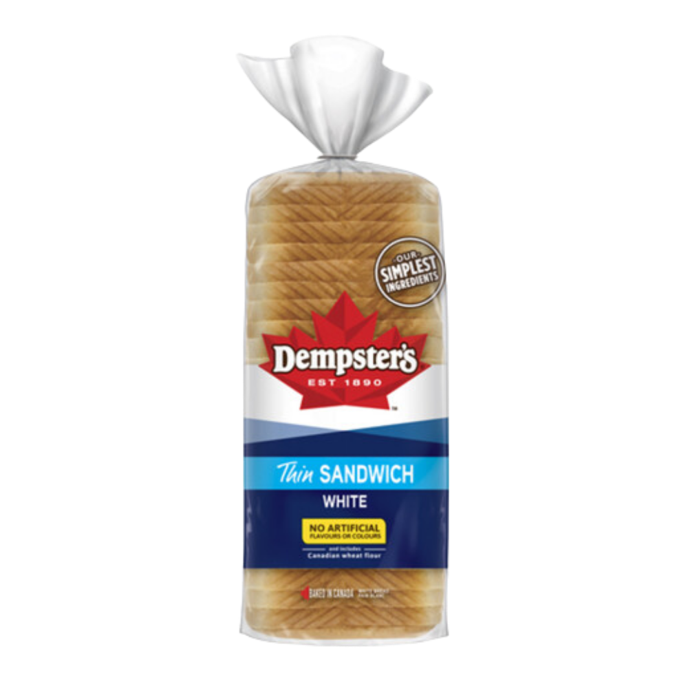 Dempster's Thin White Sandwich 675G