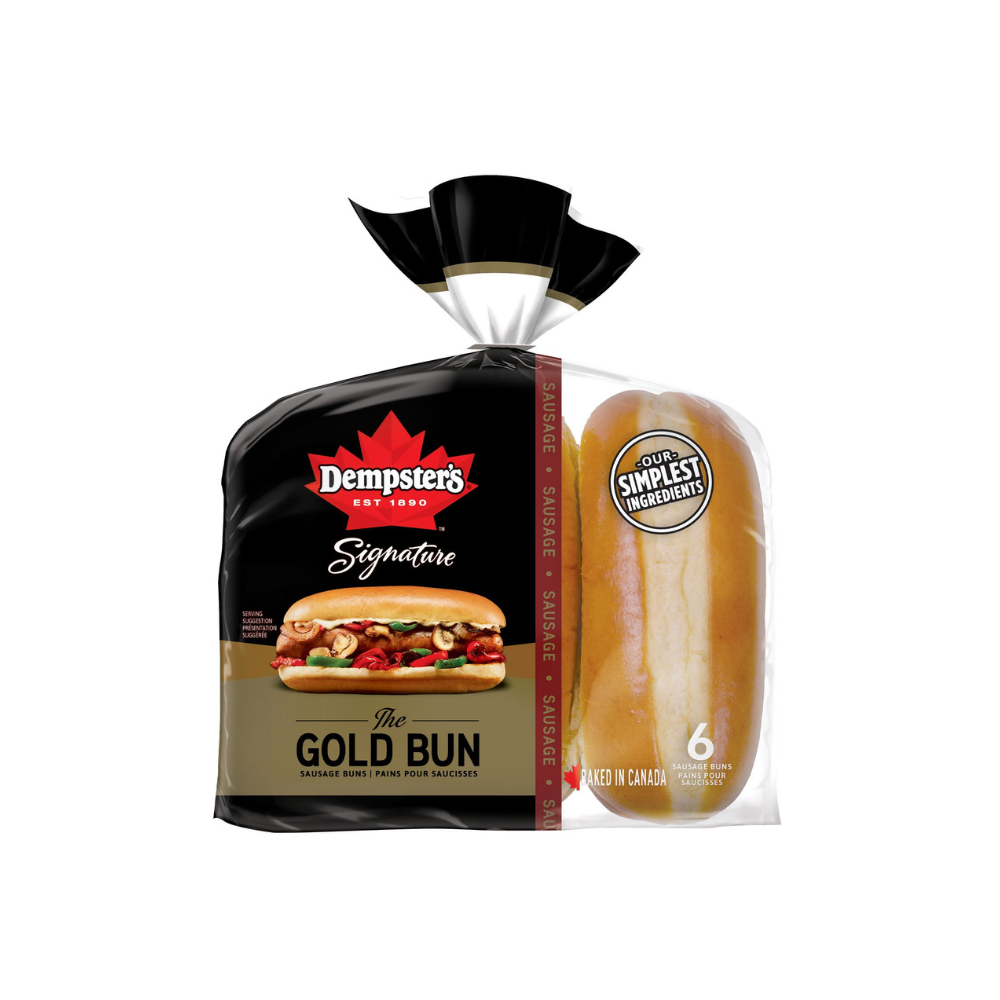 Dempsters Gold Sausage Buns 6Pk