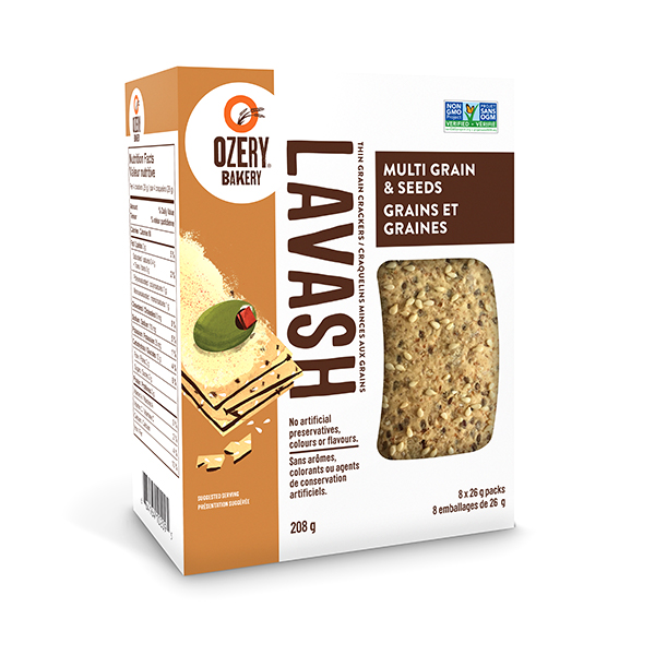 Ozery Multi Grain & Seeds Lavash Crackers 160g