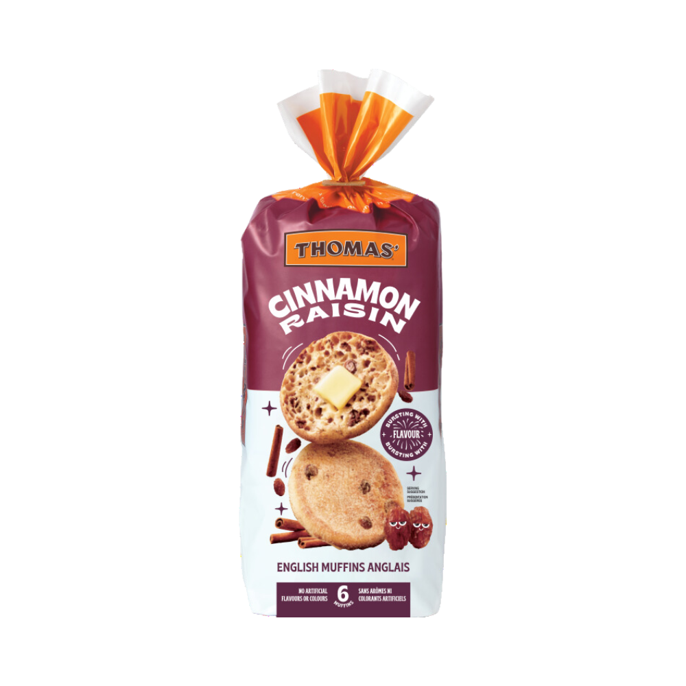 Thomas Cinnamon Raisin English Muffin 342G