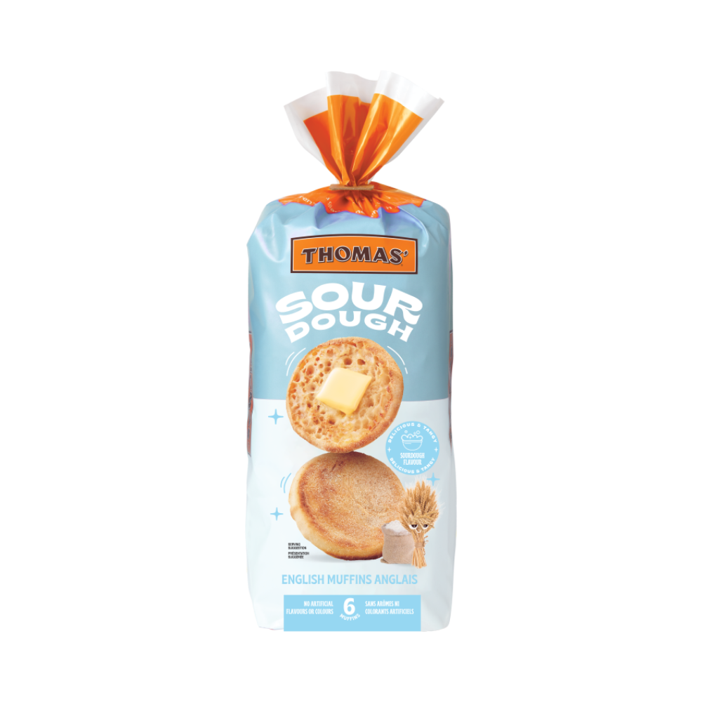 Thomas Sourdough English Muffin 342G
