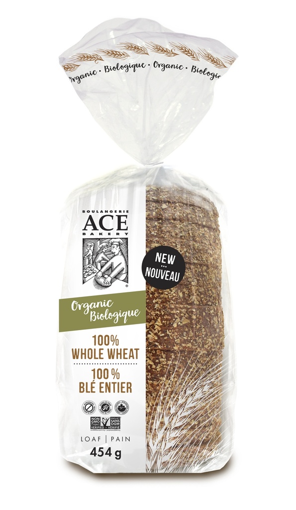 Ace Bakery Organic Whole Wheat 454g