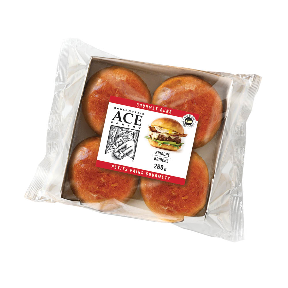 Ace Brioche Burger Buns 4Pk