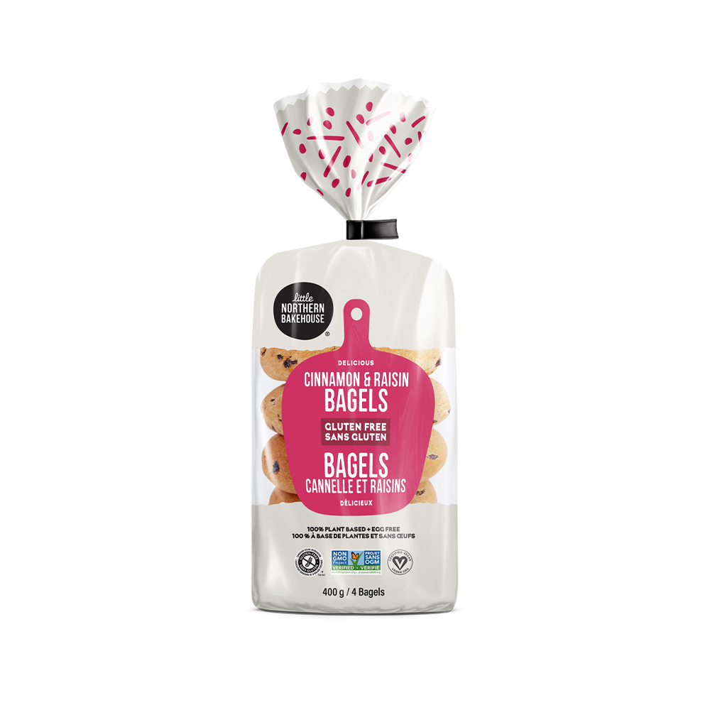 Little Northern Gluten Free Cinnamon Raison Bagel 400G