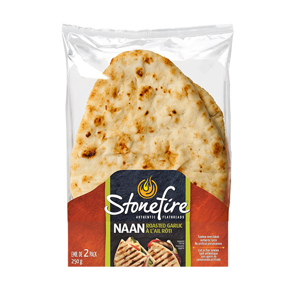 Stonefire Tandoori Naan Garlic 250G