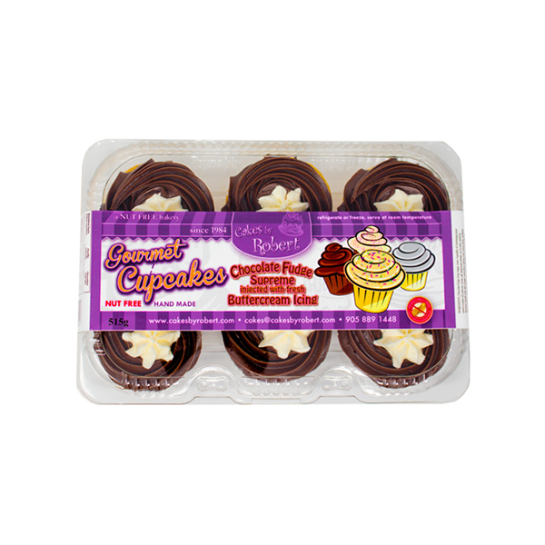 Cakes By Robert Fudge Supreme Cupcakes 1ea