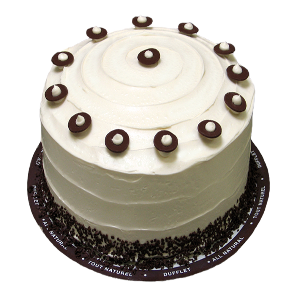 Dufflet Black & White Layer Cake 6"