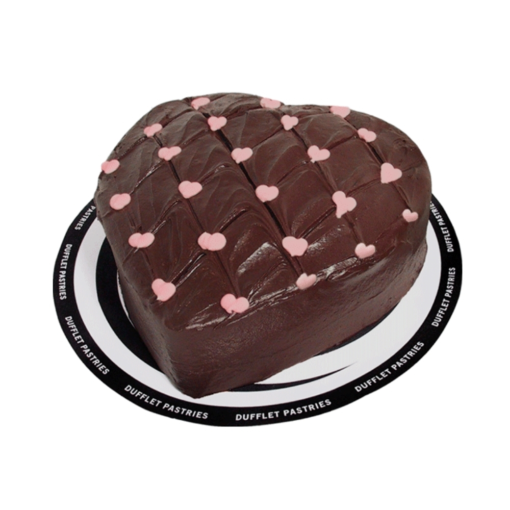 Dufflet Chocolate Fudge Heart Cake 1ea