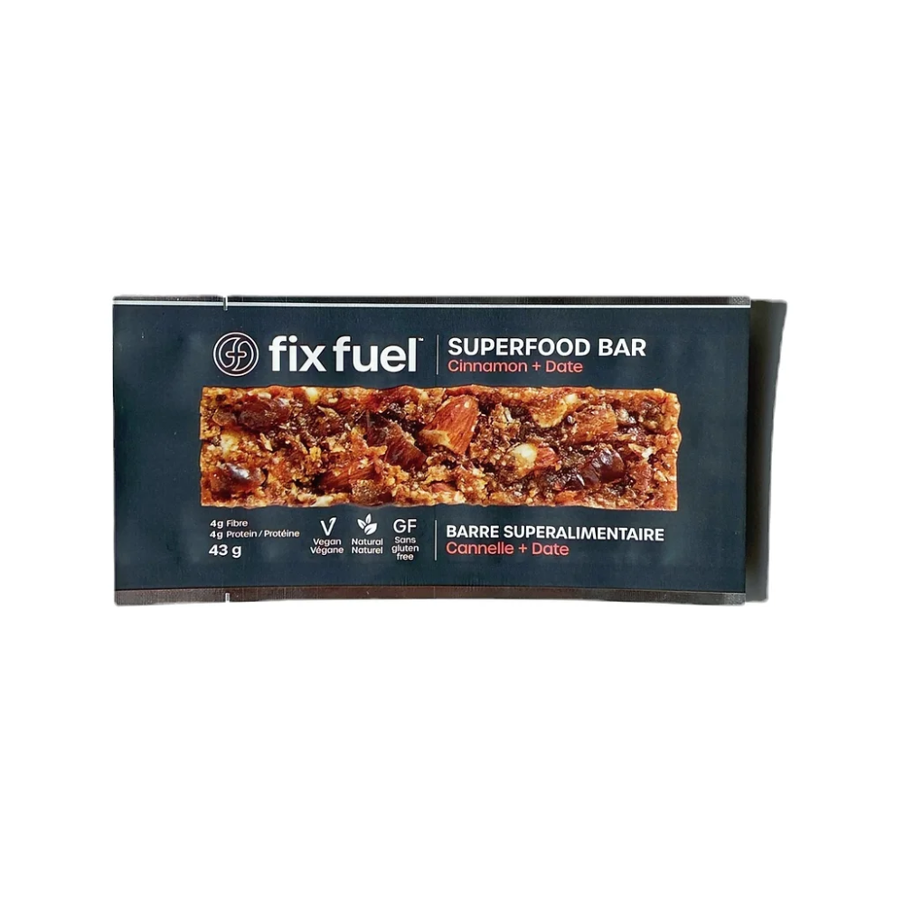 Fix Fuel Cinnamon Date  Superfood Bar 516G