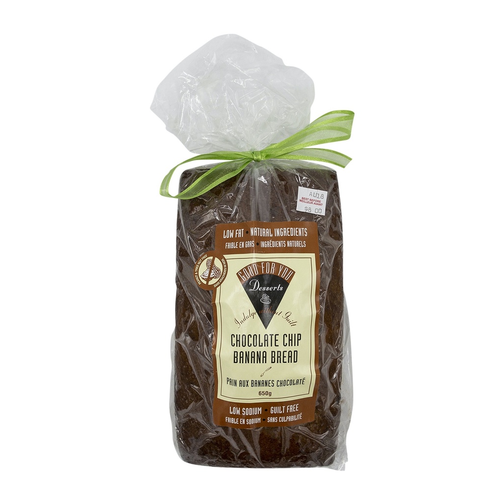 Good For You Chocolate Chip Banana Bread 500G