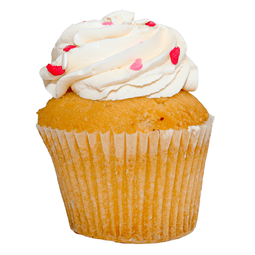 Phipps Vanilla Heart Cupcake 1ea