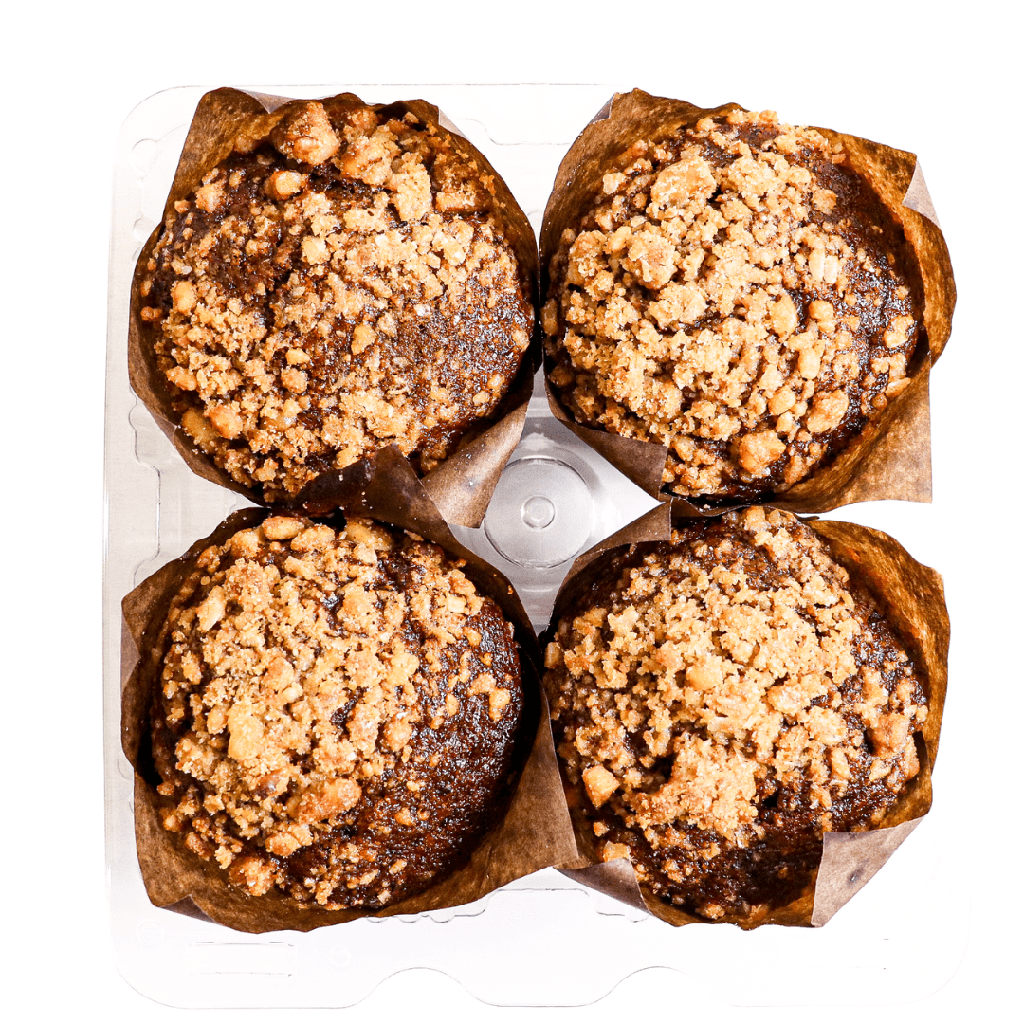 Pusateri's Banana Walnut Muffin 4Pk 4pc