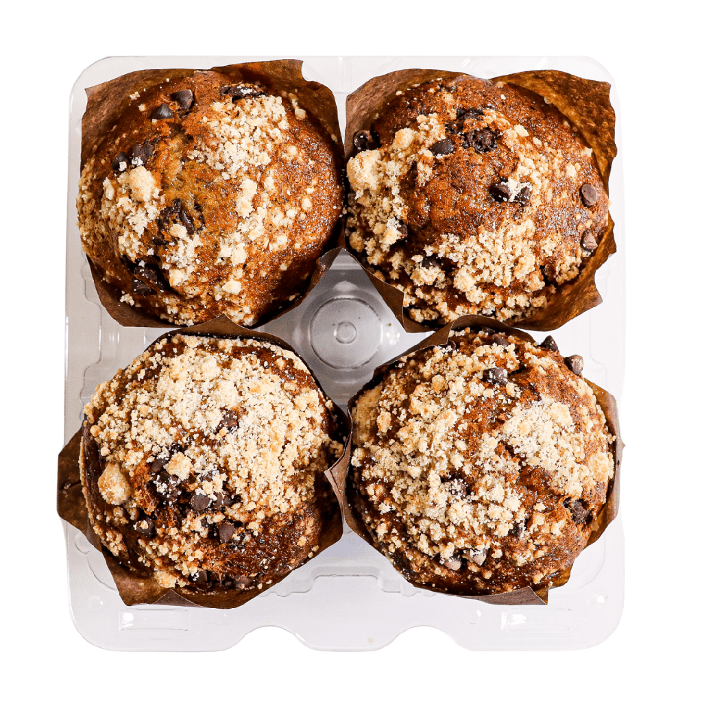 Pusateri's Chocolate Banana Muffin 4Pk 4pc