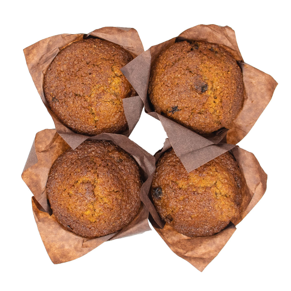 Pusateri's Golden Raisin Bran Muffins 4Pk 1ea