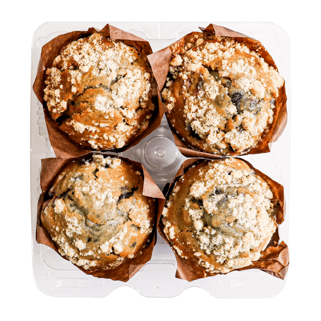 Pusateri's Wild Blueberry Crumble Muffin 4pc