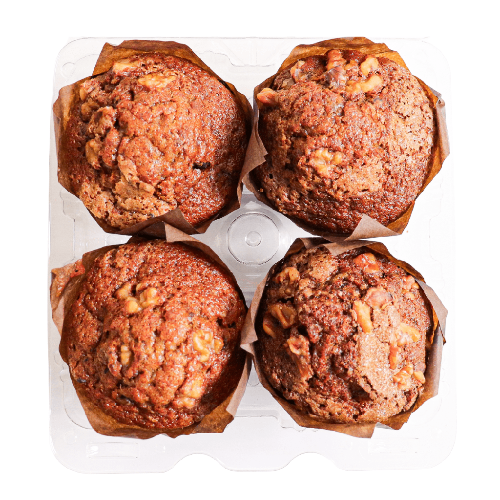 Pusateri's Zucchini Walnut Muffin 4pc
