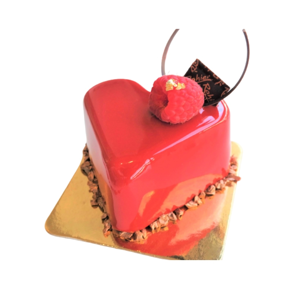 Rahier Chocolate Raspberry Heart Mini Cake 1ea