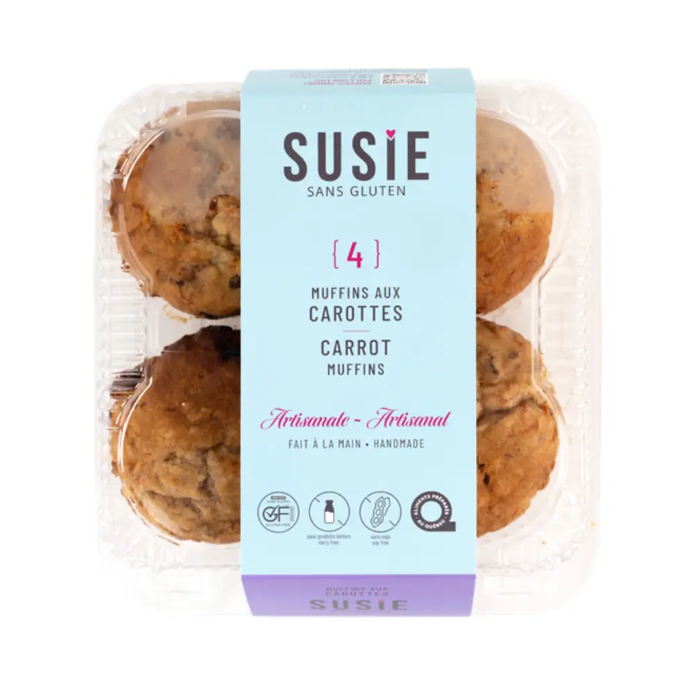Susie Gluten Free Carrot Muffins 464G