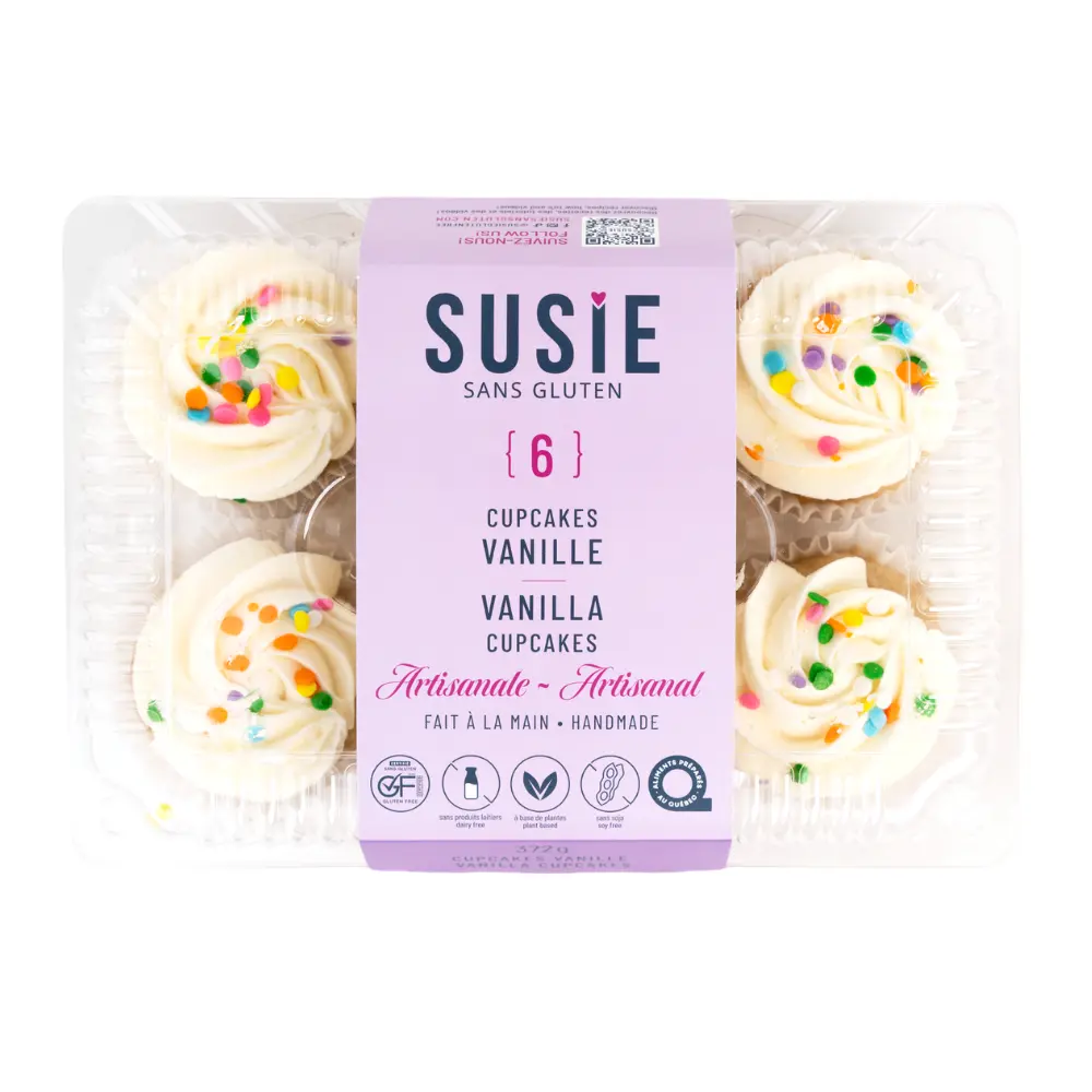 Susie Gluten Free Vanilla Cupcakes 372G