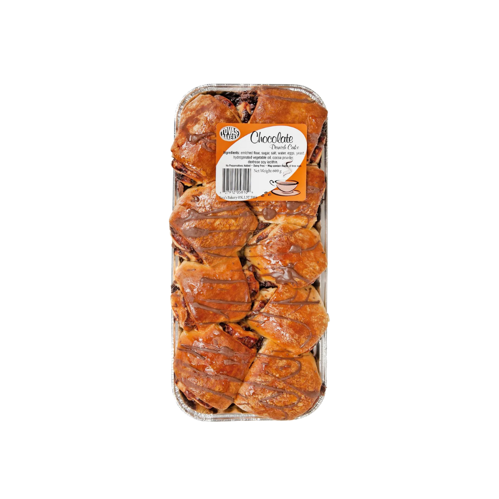Tova's Bakery Danish Cake Chocolate 600G
