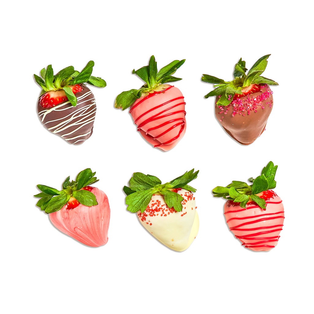 Valentine's Day Chocolate Dipped Strawberries 6Pk