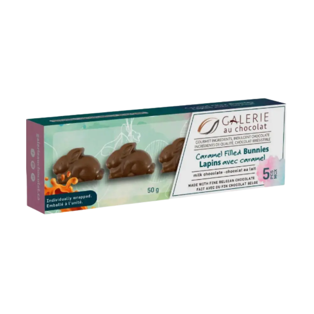 Galerie Au Chocolat Artisan Milk Caramel Bunnies Chocolate 50G