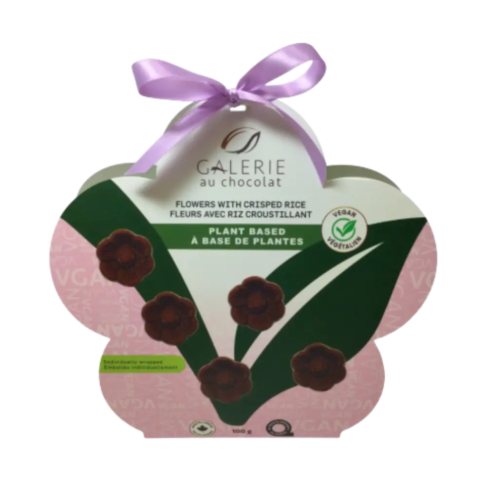 Galerie Au Chocolat Easter Vegan Crispy Flowers Chocolate Box 100G