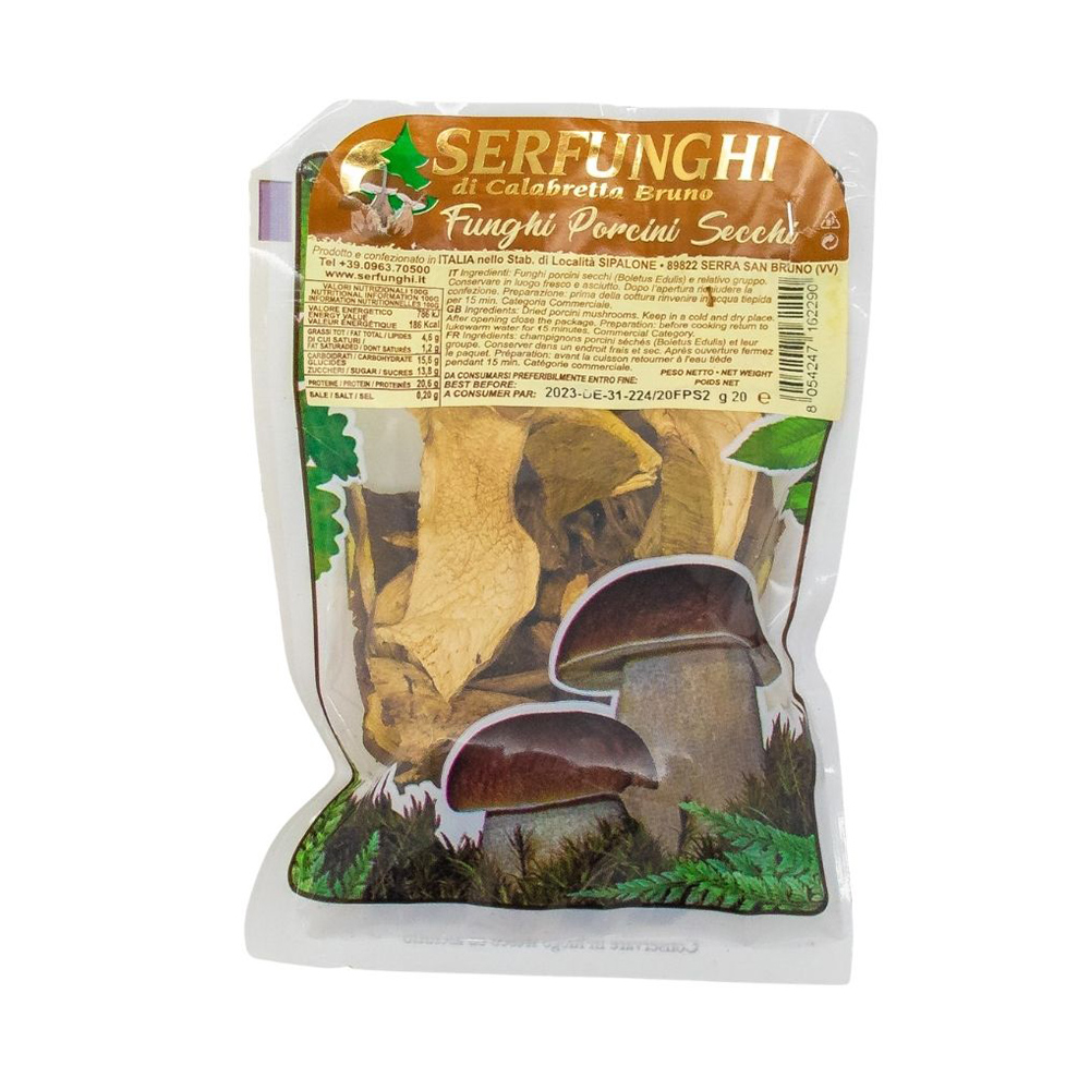 Dried Porcini Mushrooms Bag 20g