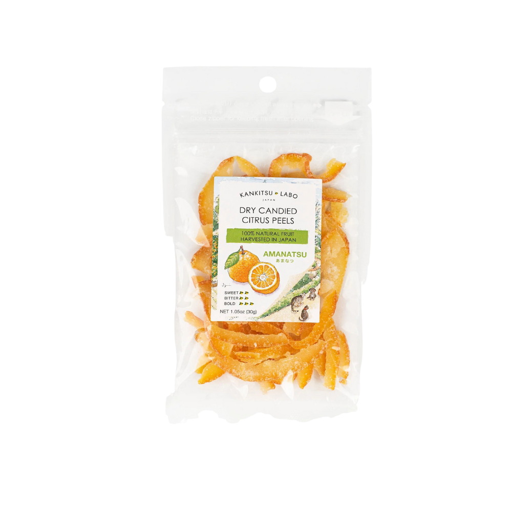 Kankitsu Labo Dried Candied Amanatsu Peels 30g